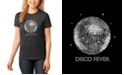 LA Pop Art Women's Word Art Disco Ball T-Shirt